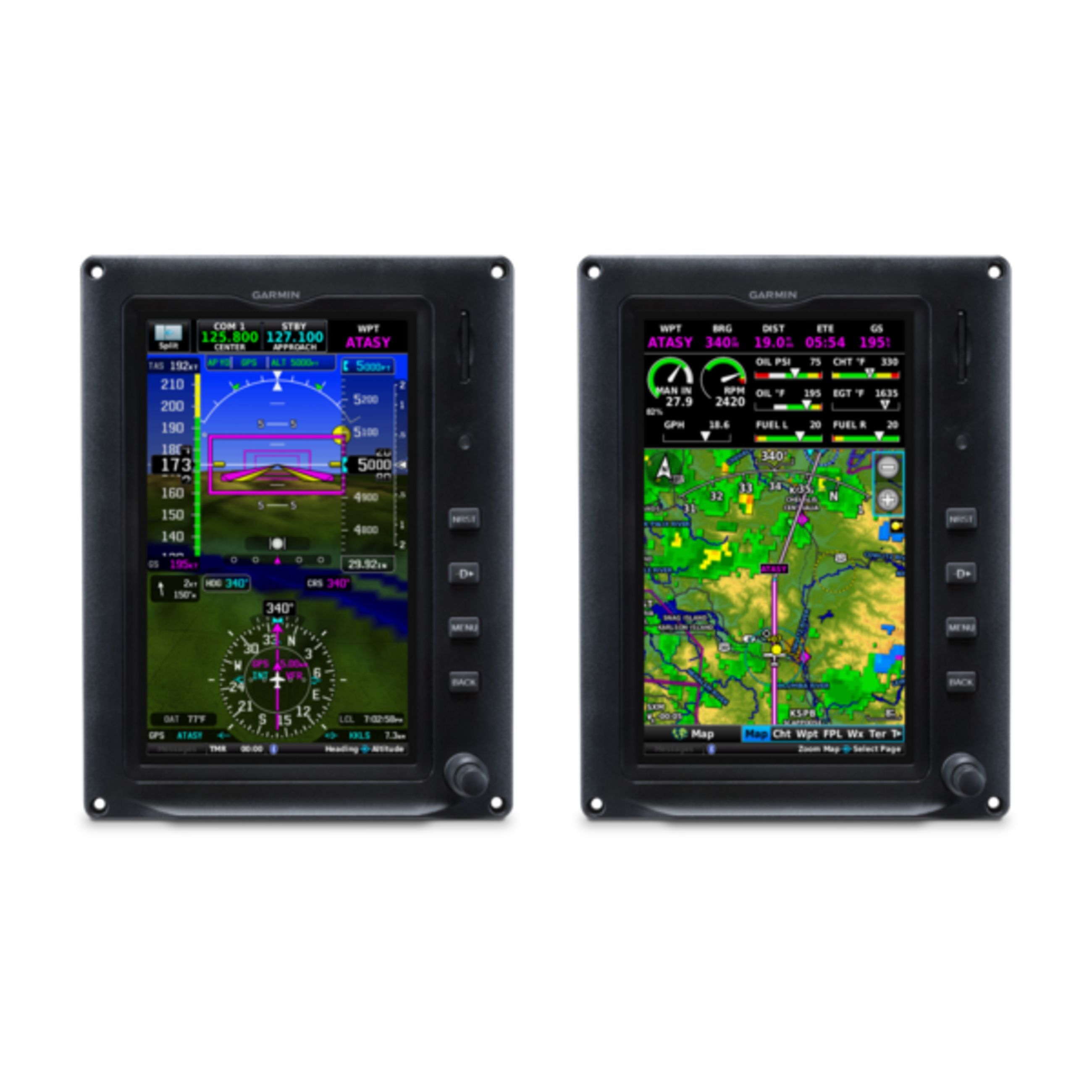 G3X Touch For Certificated Aircraft - Dual 7" Portrait Displays With 4 Cylinder Eis