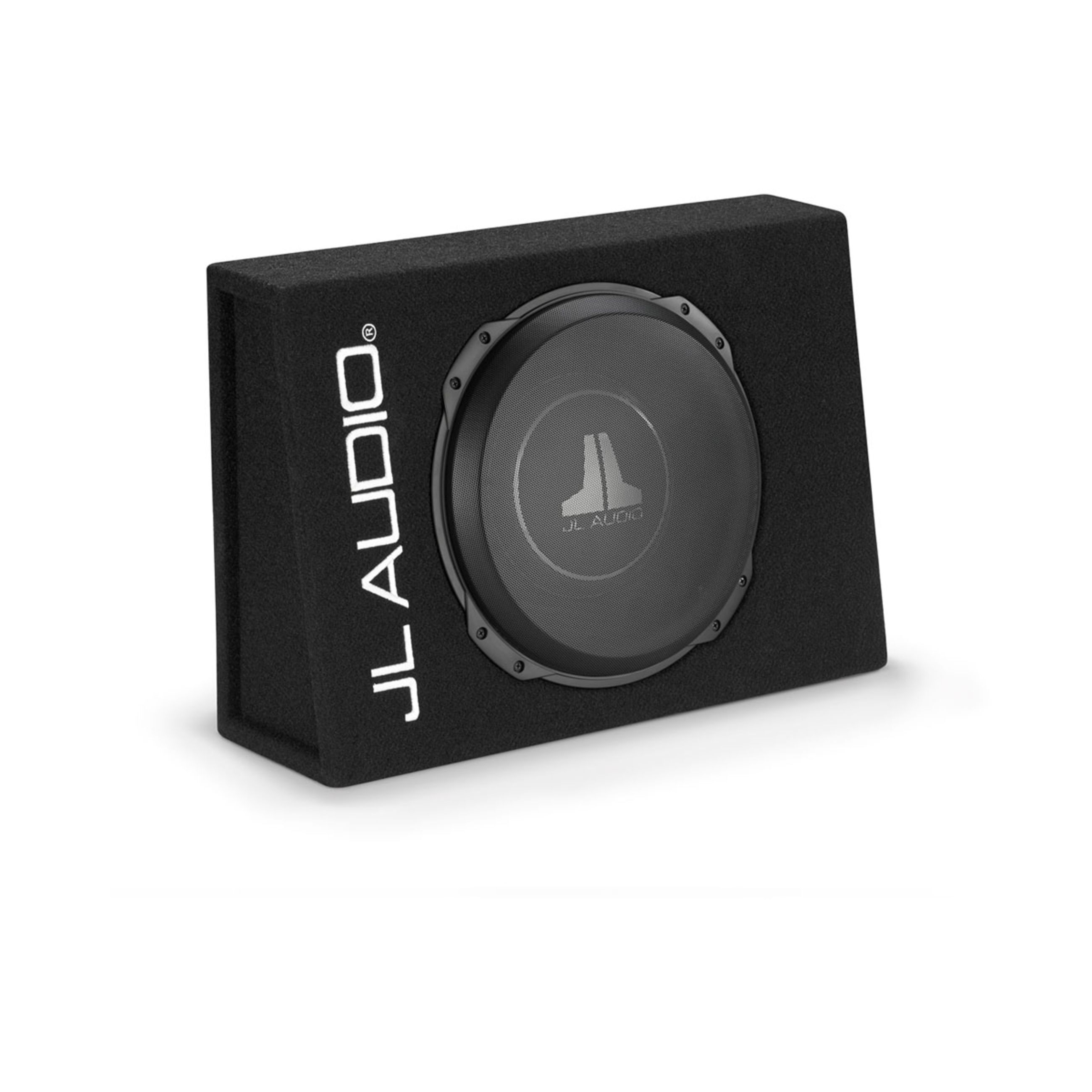 Jl Audio Powerwedge Tw3 Enclosed Car Subwoofer - Single 12" Tw3 Subwoofer, Truck-Style Box (Cs112Tg-Tw3)