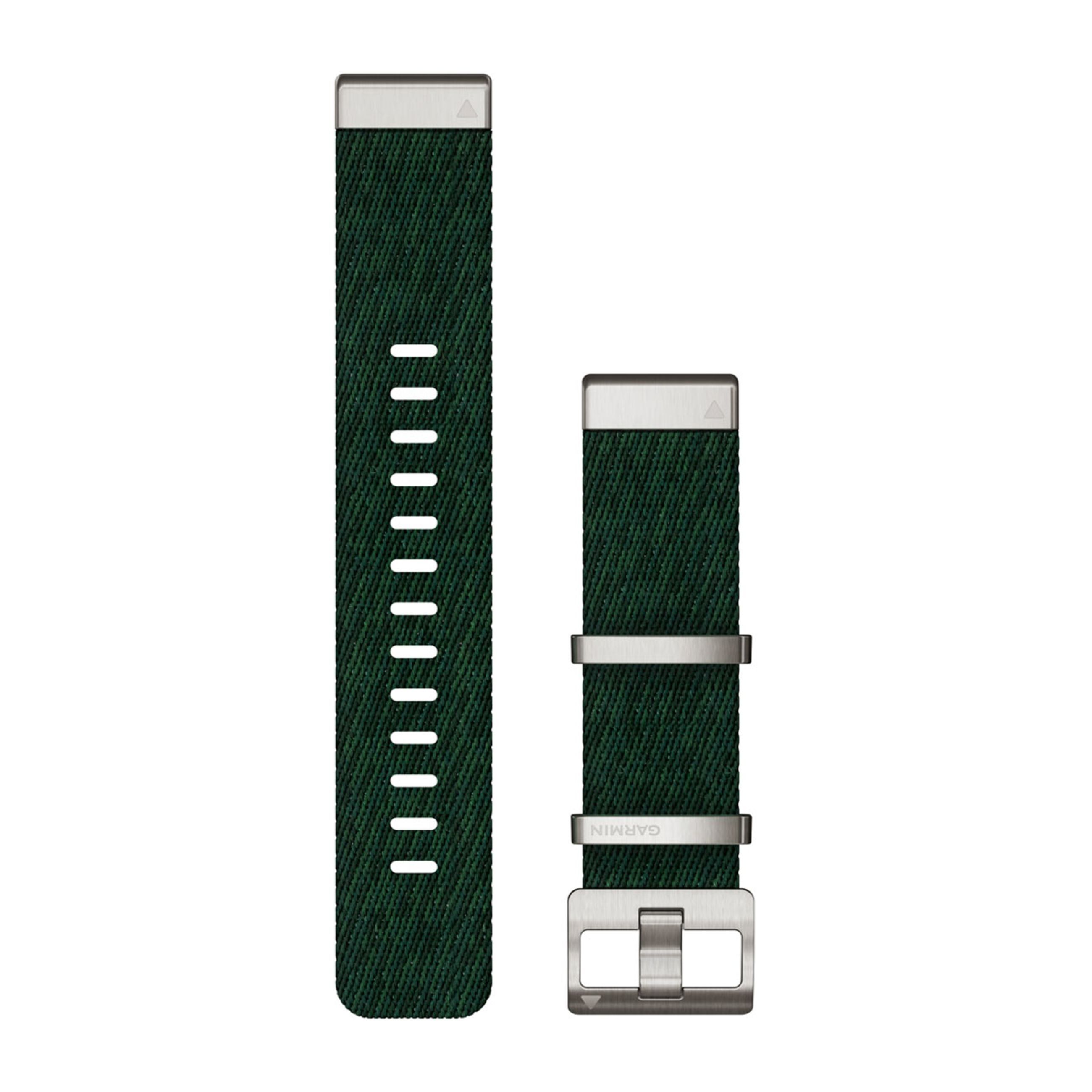 Quickfit 22 Watch Straps - Jacquard-Weave Nylon Strap – Pine Green