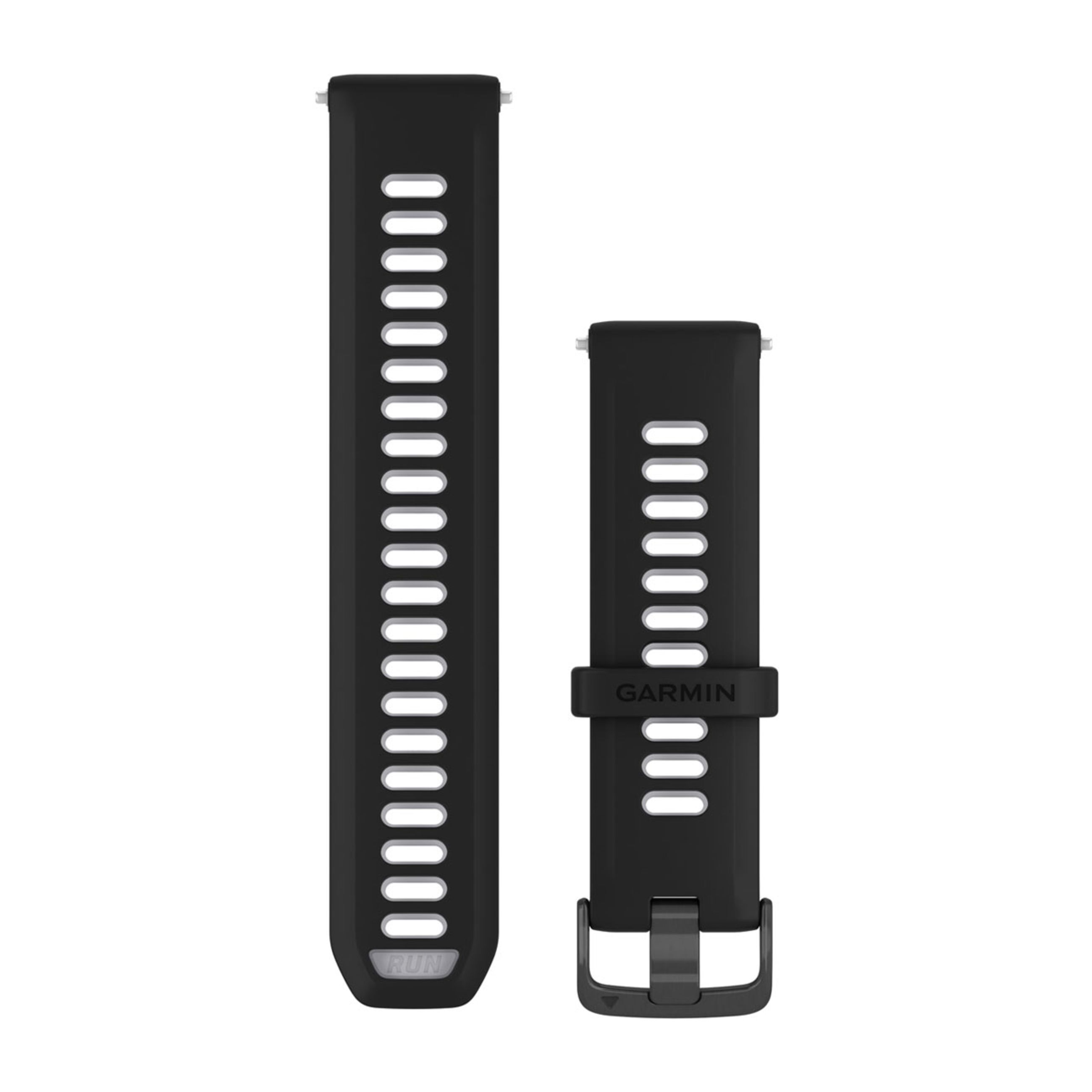 Forerunner Watch Bands (22 Mm) - Black/Translucent Whitestone With Slate Hardware