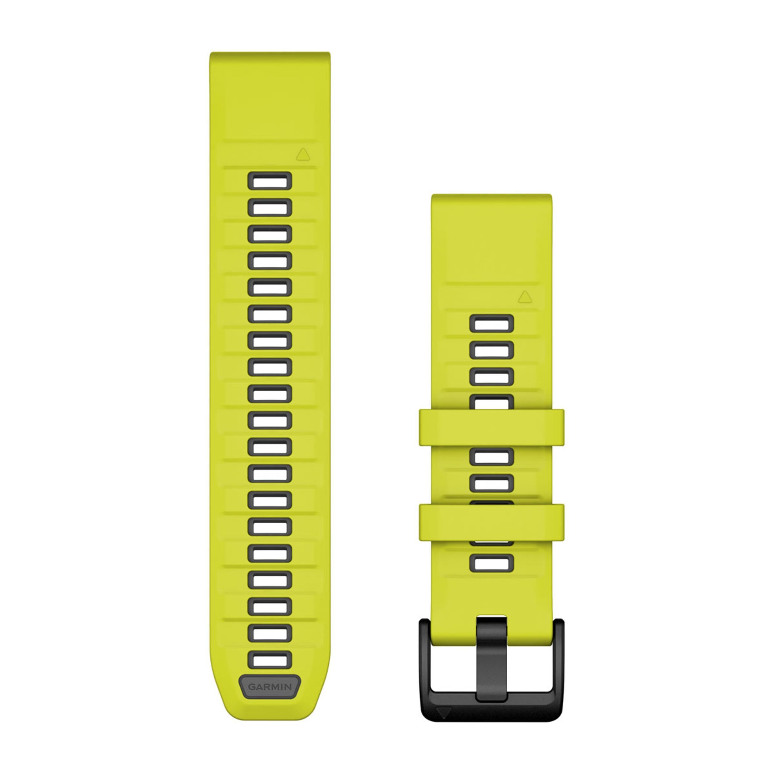 Quickfit 22 Watch Straps - Amp Yellow/Graphite Silicone