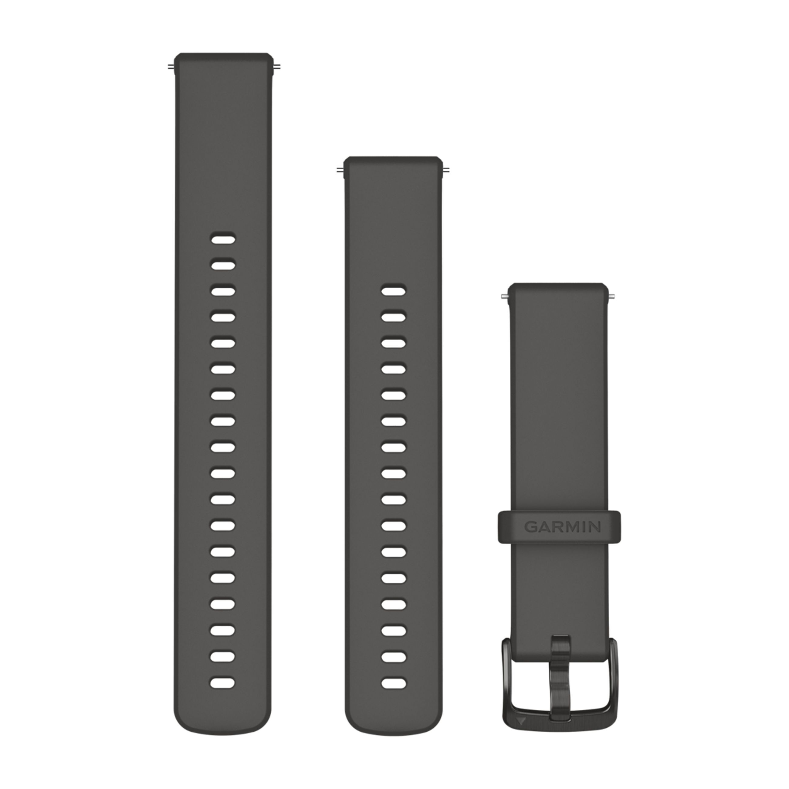 Quick Release Bands (18 Mm) - Pebble Gray With Slate Hardware