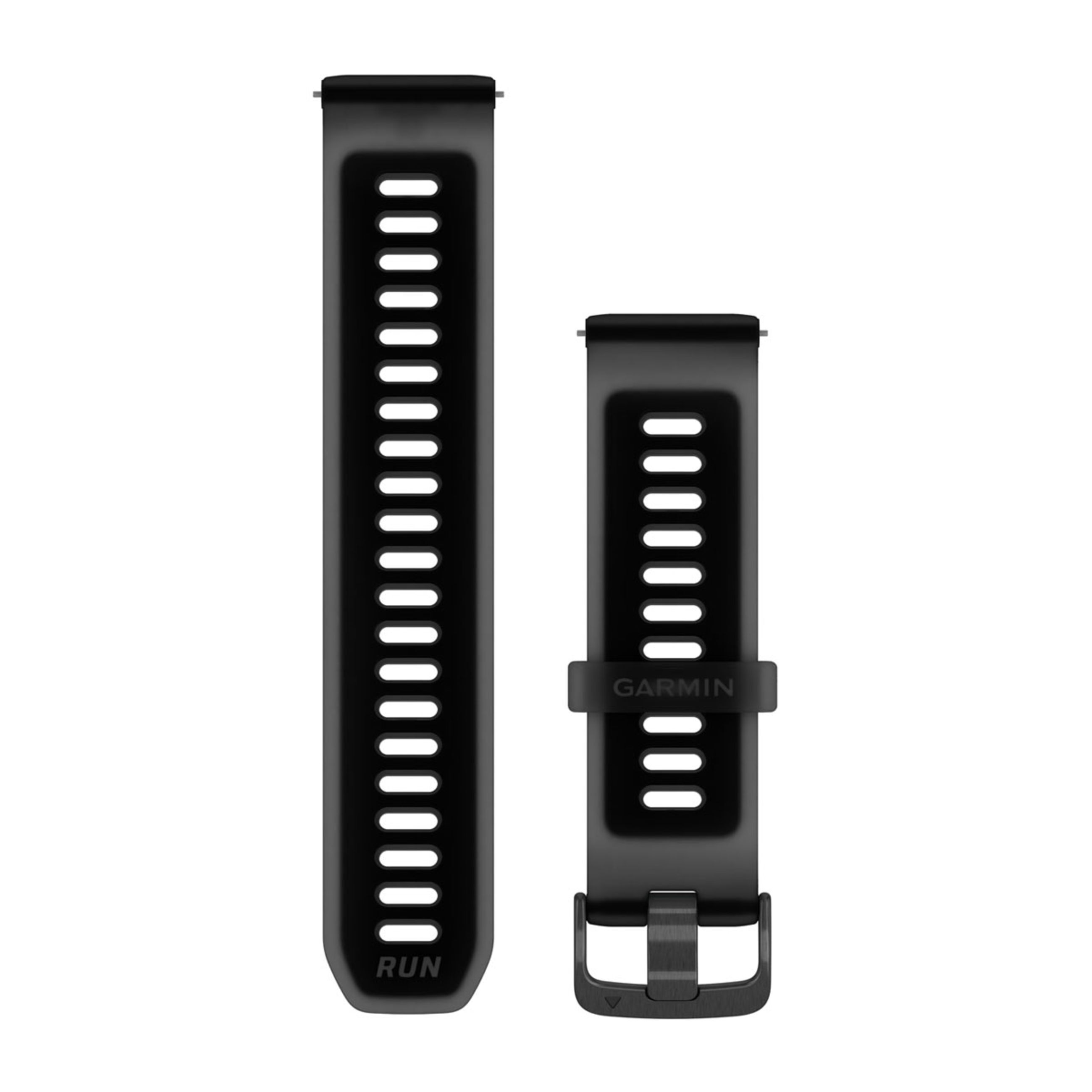 Quick Release Bands (22 Mm) - Translucent Black/Black With Slate Hardware