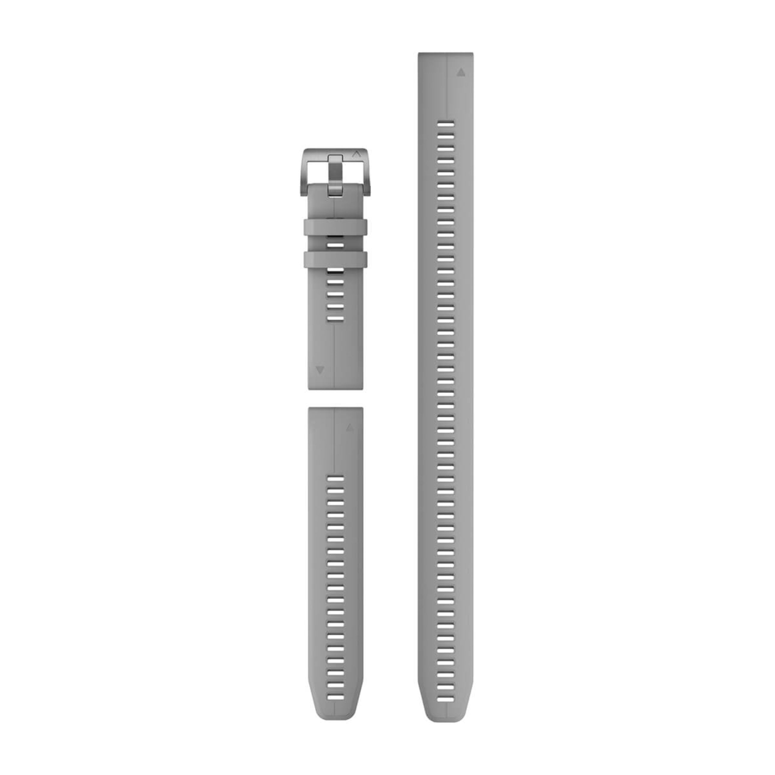 Quickfit 22 Watch Straps - Powder Gray Silicone (3-Piece Dive Set)