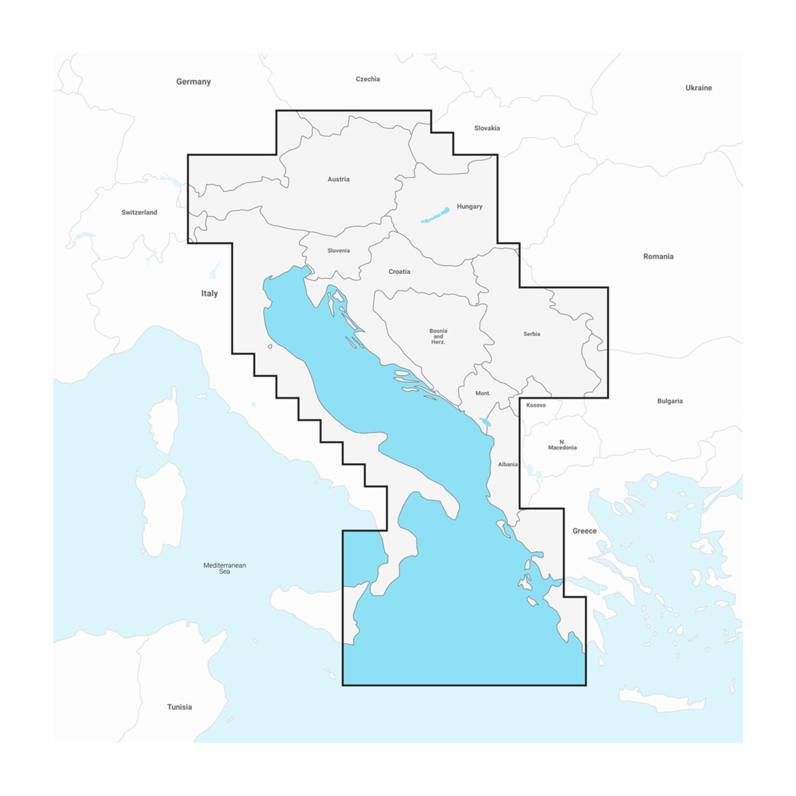 Adriatic & Ionian Sea - Marine Charts - Navionics Boating App | One-Year Subscription