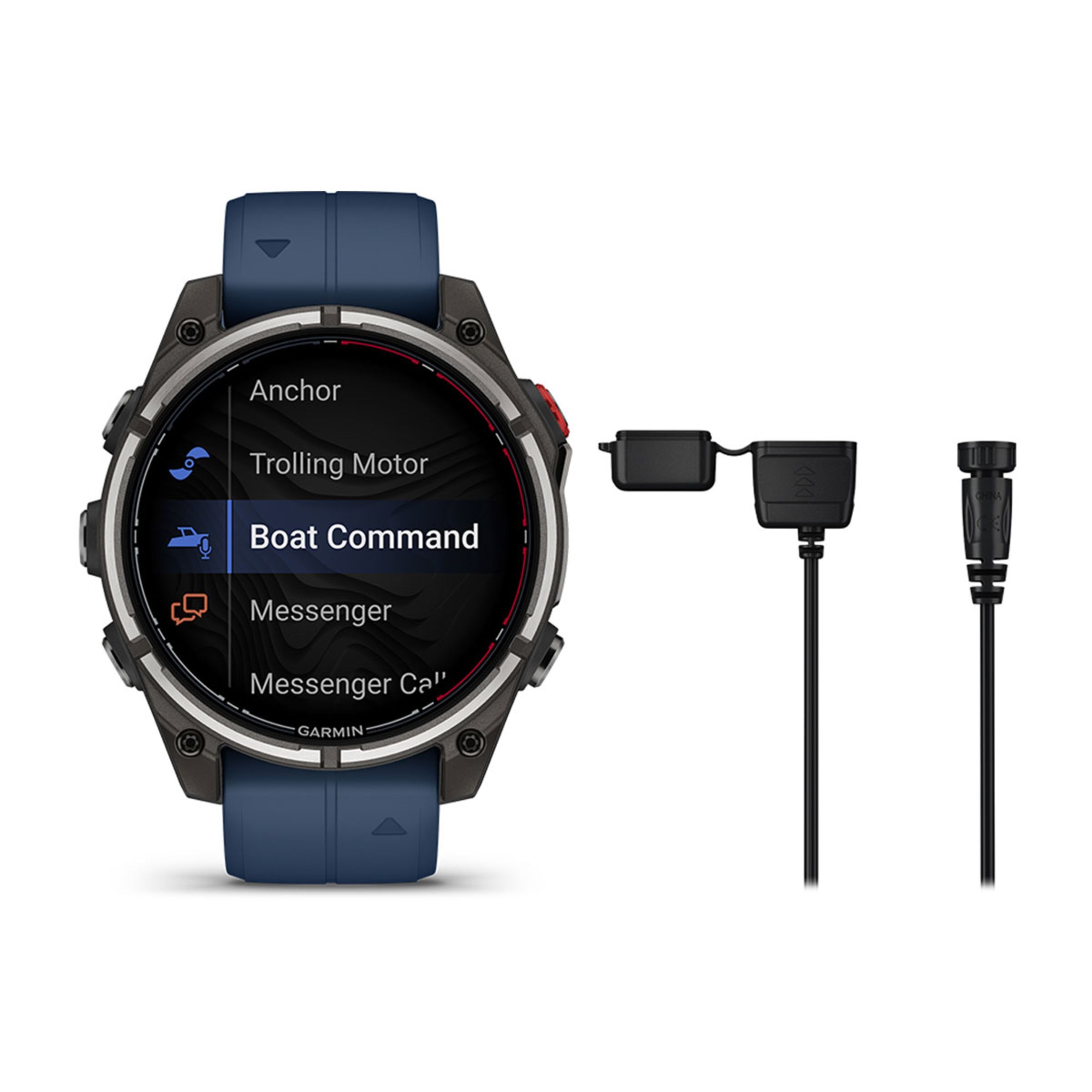 Quatix 8 – 51 Mm, Amoled - Marine Gps Smartwatch And Includes Voice Control Accessory Cable