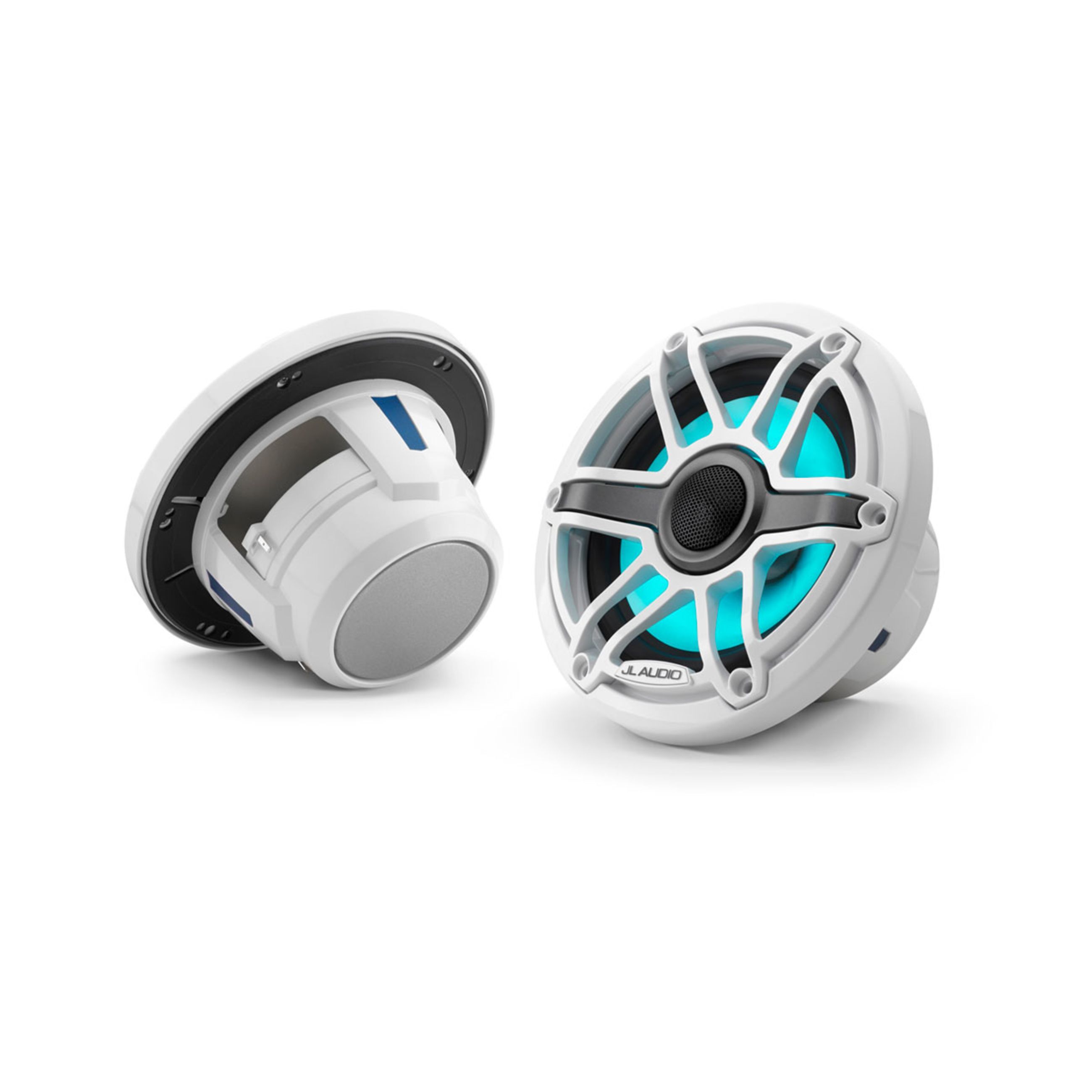 Jl Audio M6 Marine Speakers - 6.5" With Led And White Sport Grille (M6-650X-S-Gwgw-I)