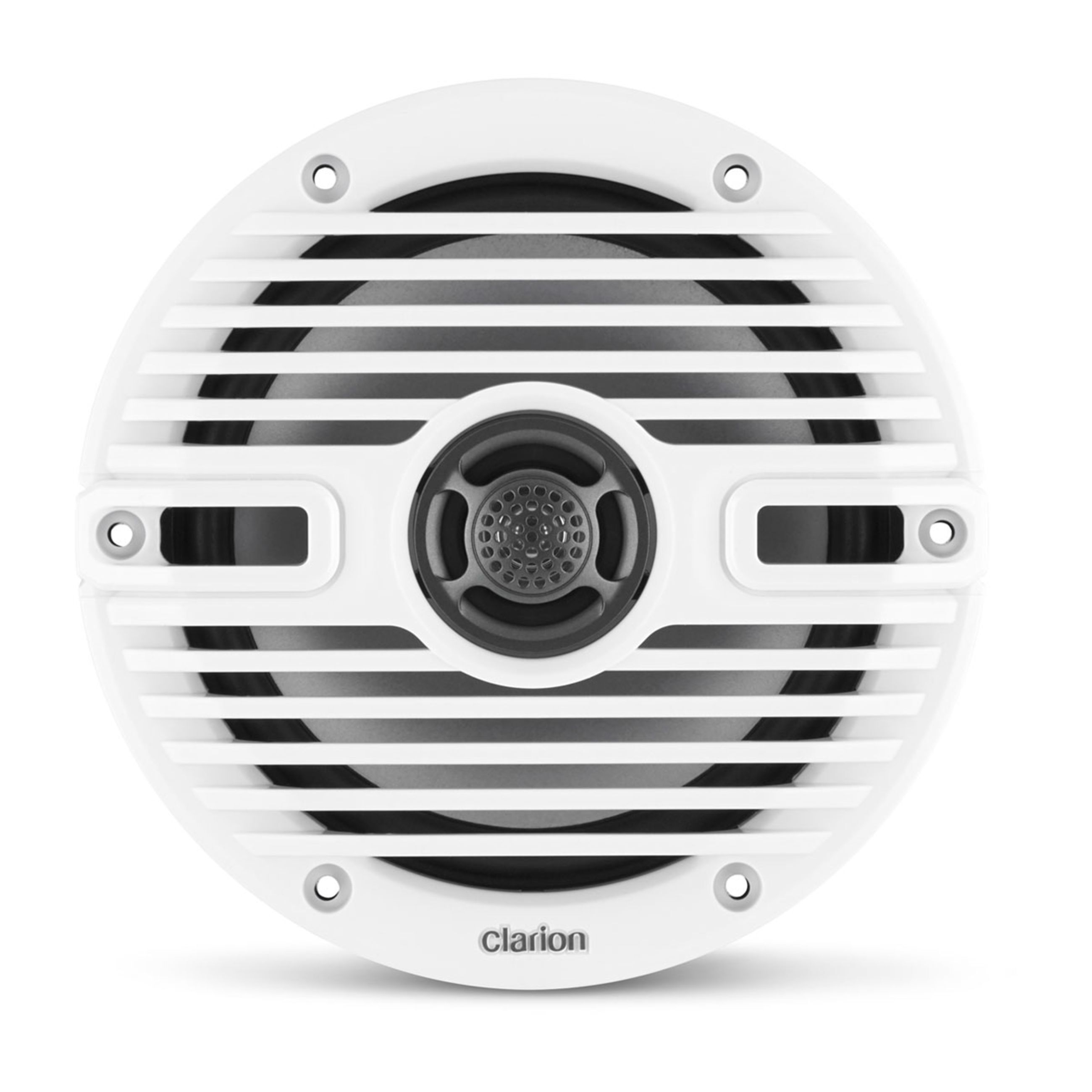 Clarion Marine Cms Speakers - 6.5" With White And Black Classic Grille (Cms-651-Cwb)