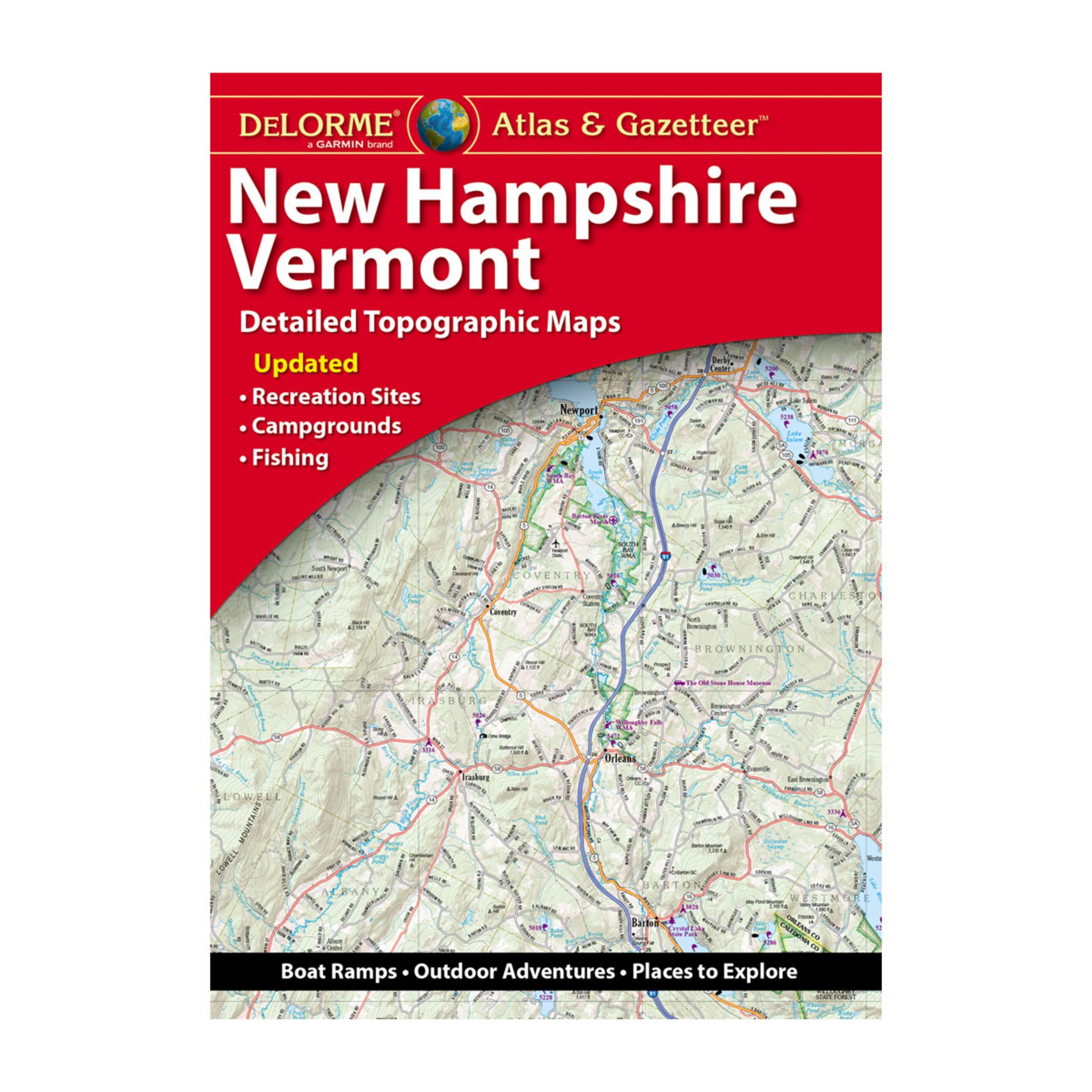 Delorme Atlas & Gazetteer Paper Maps - New Hampshire/Vermont