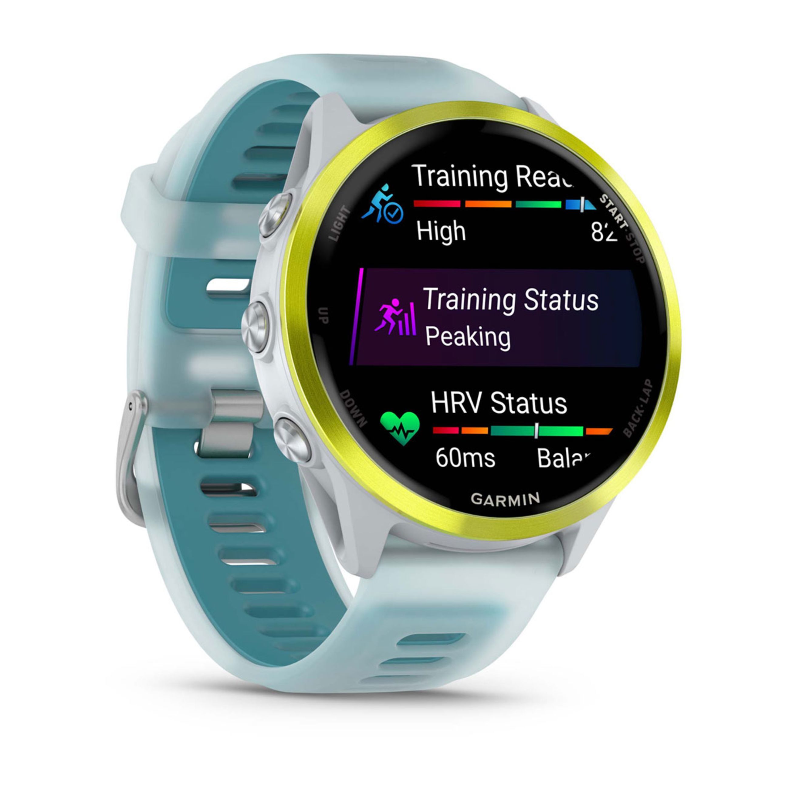Forerunner 570 - 42Mm - Amp Yellow Aluminum With Translucent Whitestone/Turquoise Band - Image 3