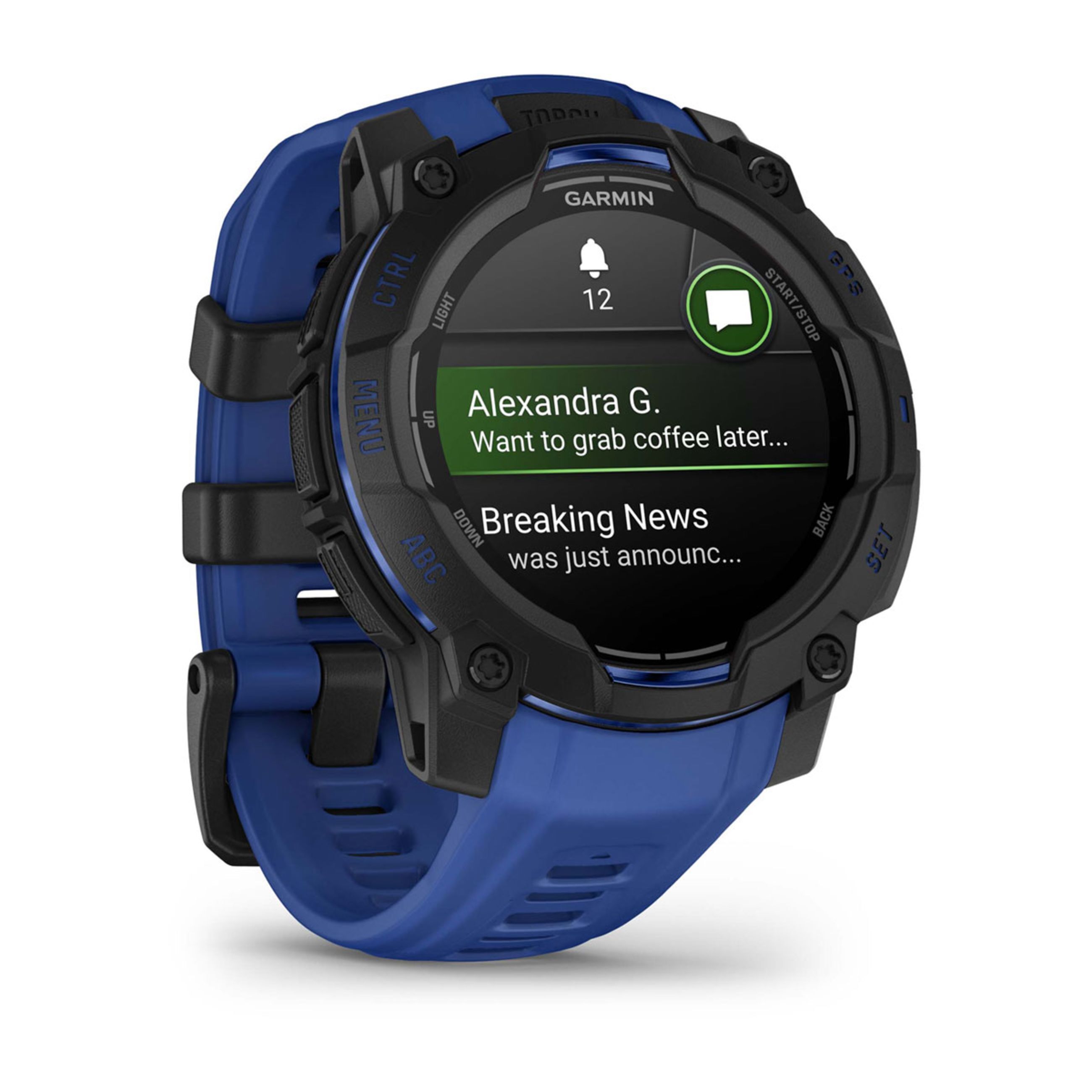 Instinct E β 45 Mm - Black With Bolt Blue/Black Band - Image 3