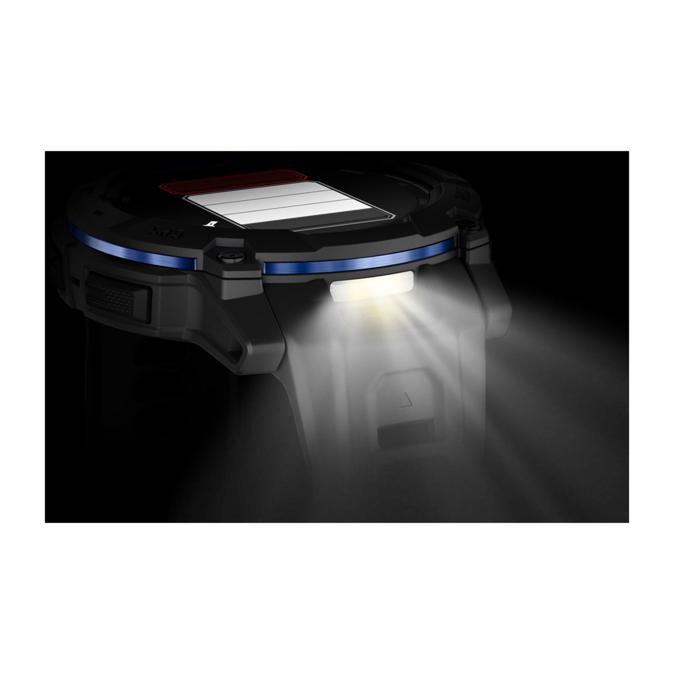 Instinct E – 45 Mm - Black With Black/Bolt Blue Band - Image 6