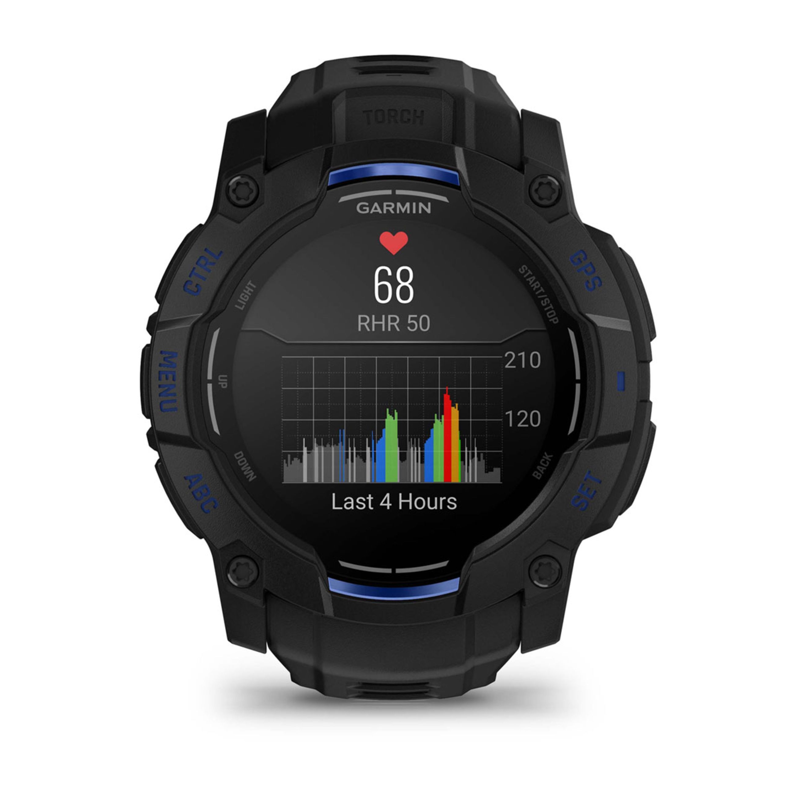 Instinct E – 45 Mm - Black With Black/Bolt Blue Band - Image 7