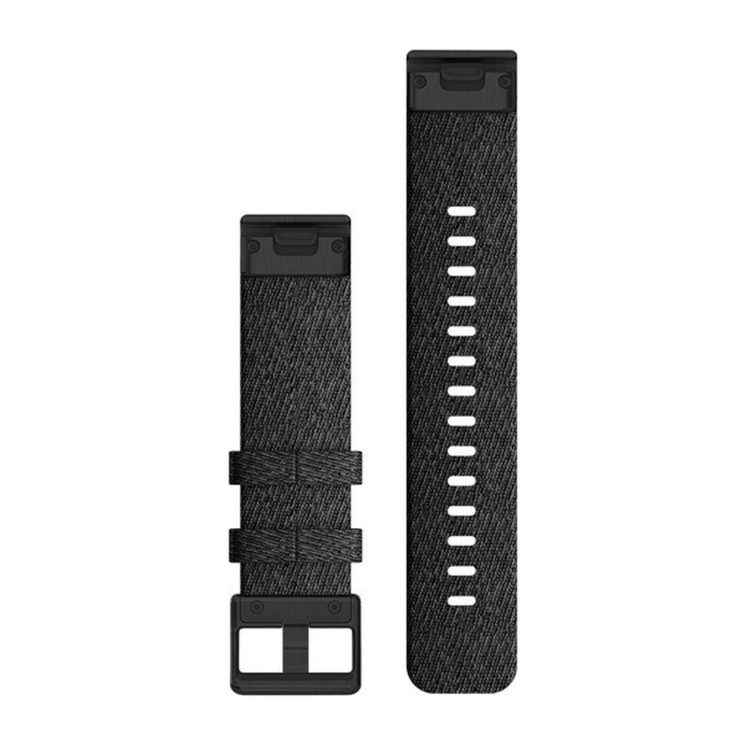 Alternative view of Quickfit 20 Watch Bands - Heathered Black Nylon With Black Hardware