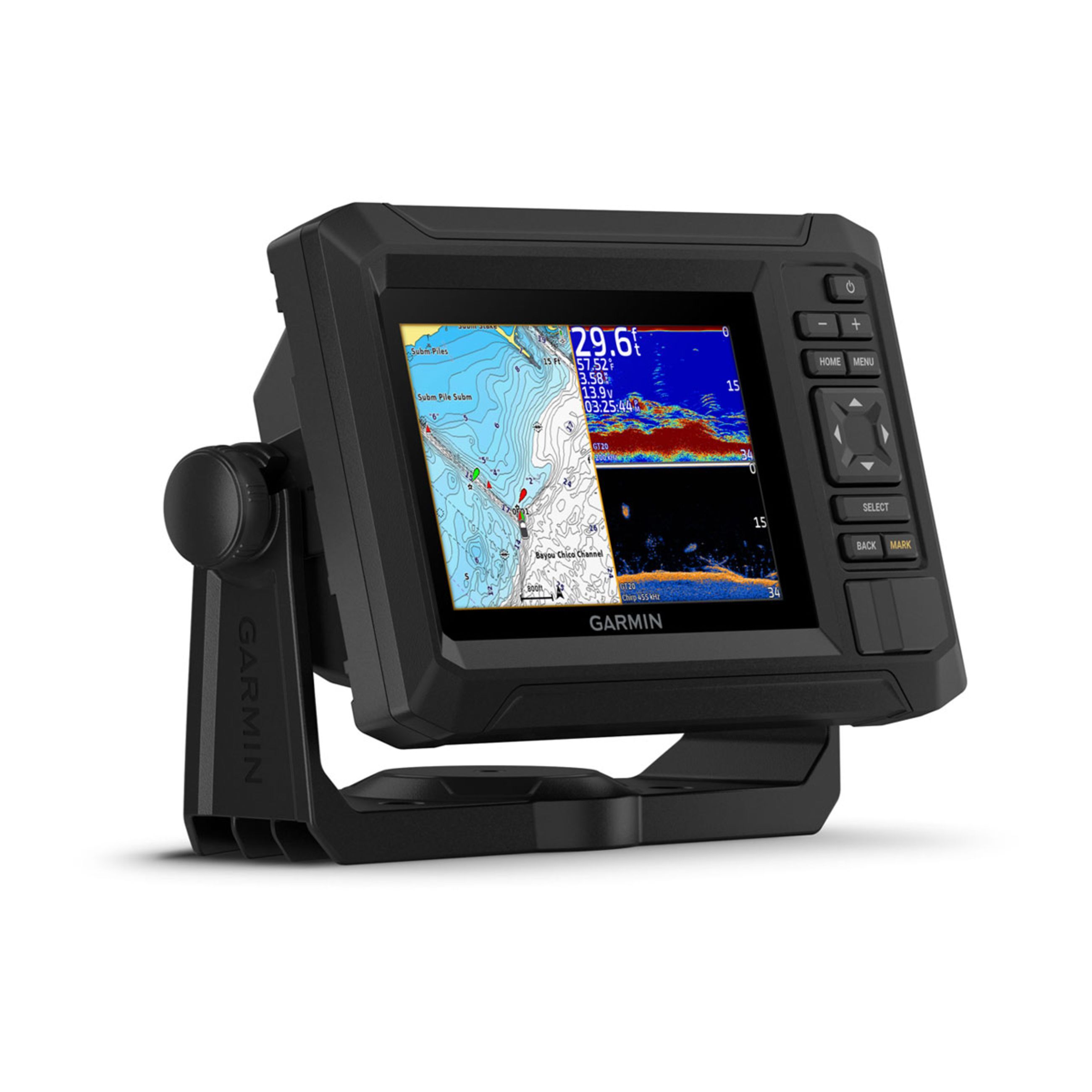 Alternative view of Echomap Uhd2 5" Cv Chartplotters - 54Cv With Gt20-Tm Transducer And Garmin Navionics+ U.S. Coastal & Great Lakes Mapping