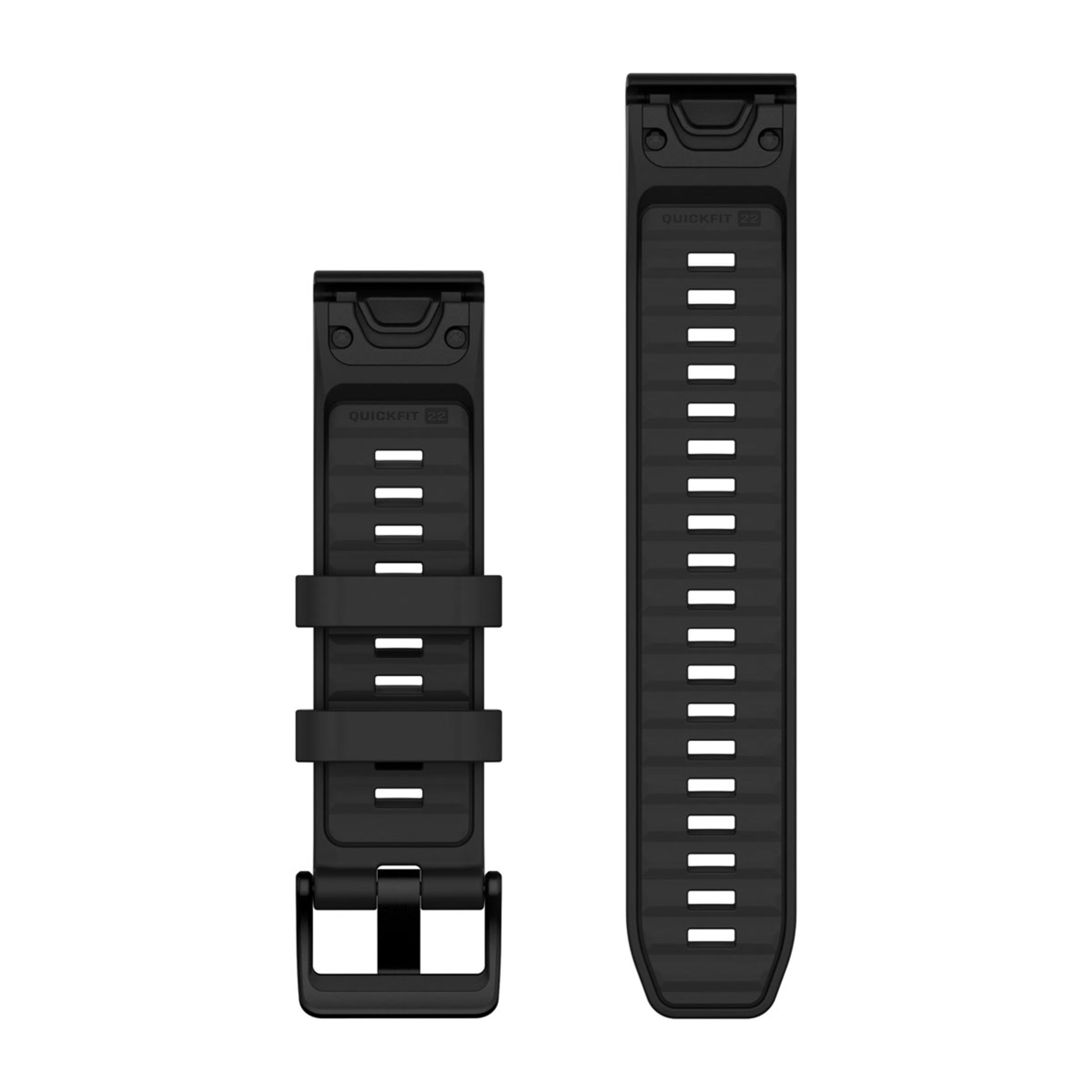 Alternative view of Quickfit 22 Watch Straps - Black Silicone