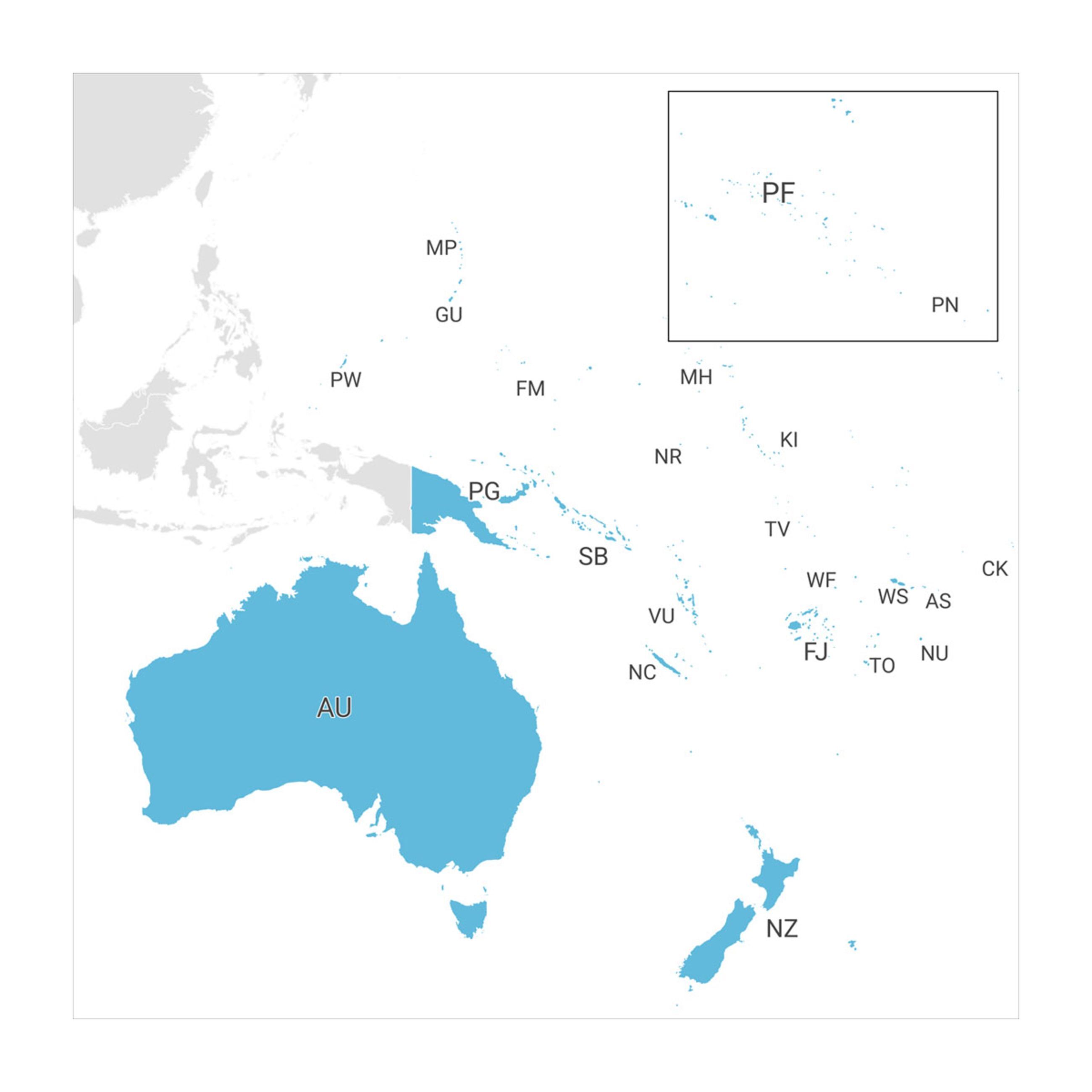 Alternative view of Topoactive Maps - Australia And Oceania | Microsd/Sd Card