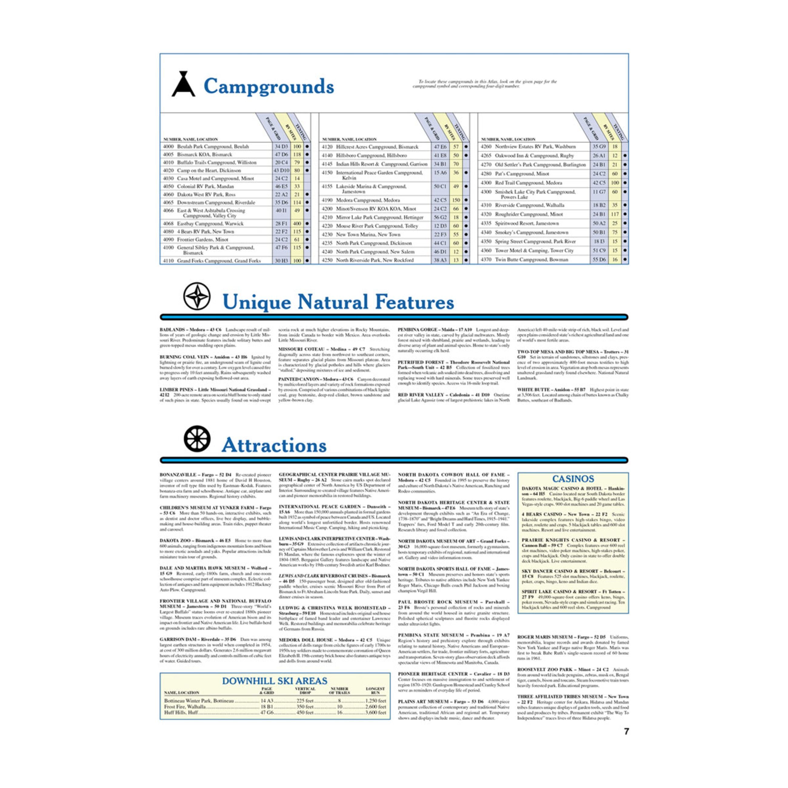 Alternative view of Delorme Atlas & Gazetteer Paper Maps - North Dakota