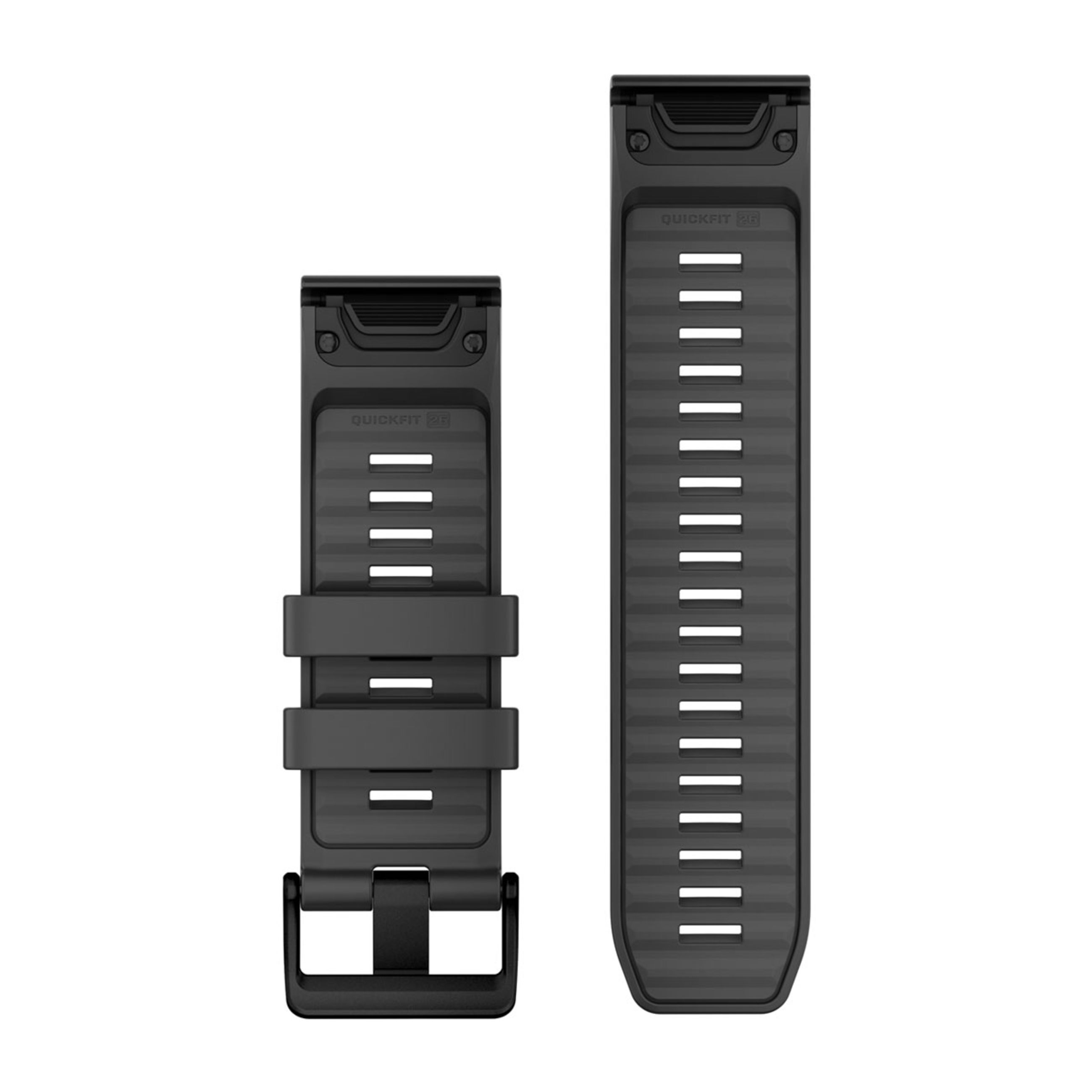 Alternative view of Quickfit 26 Watch Bands - Graphite Silicone