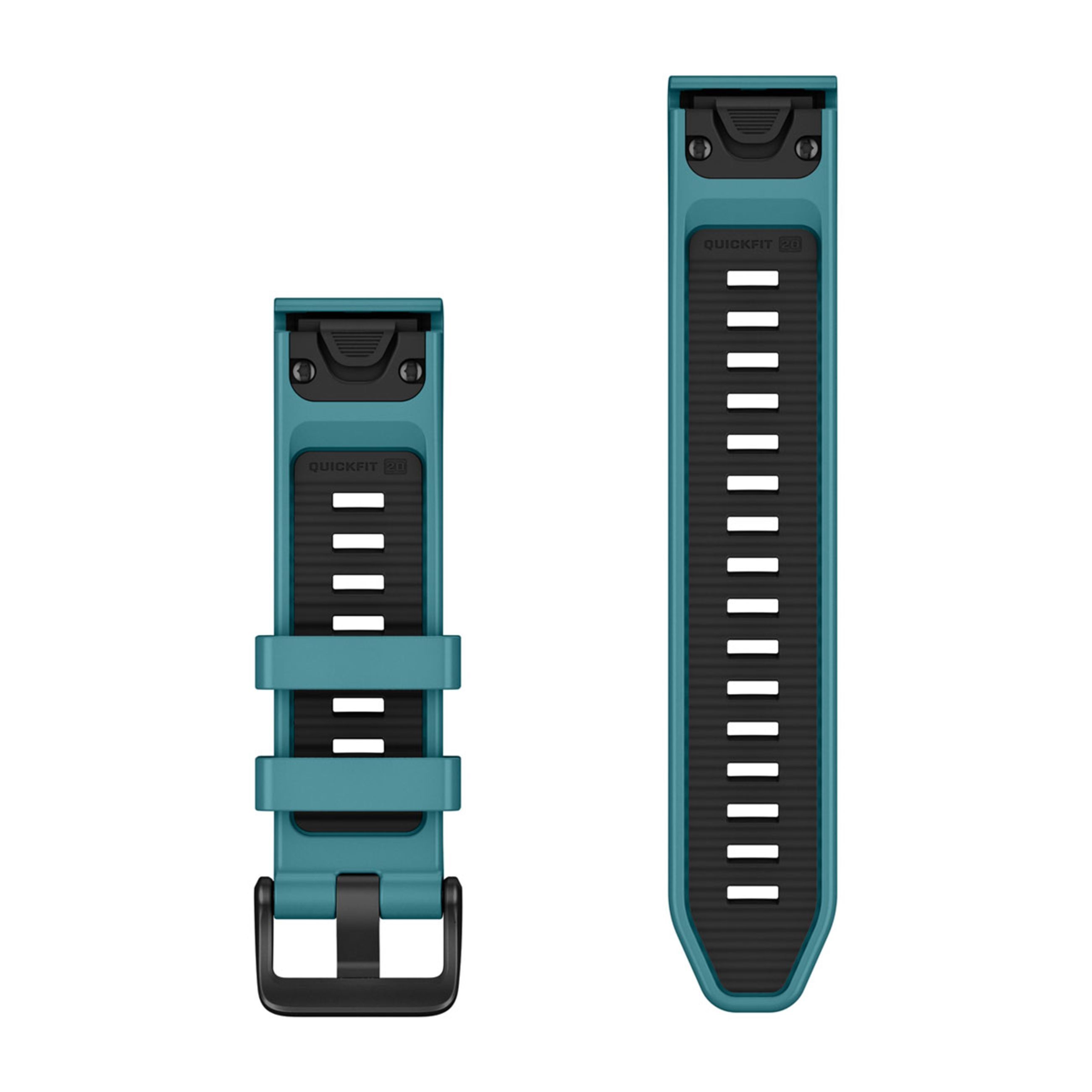 Alternative view of Quickfit 20 Watch Bands - Turquoise Silicone (3-Piece Dive Set)