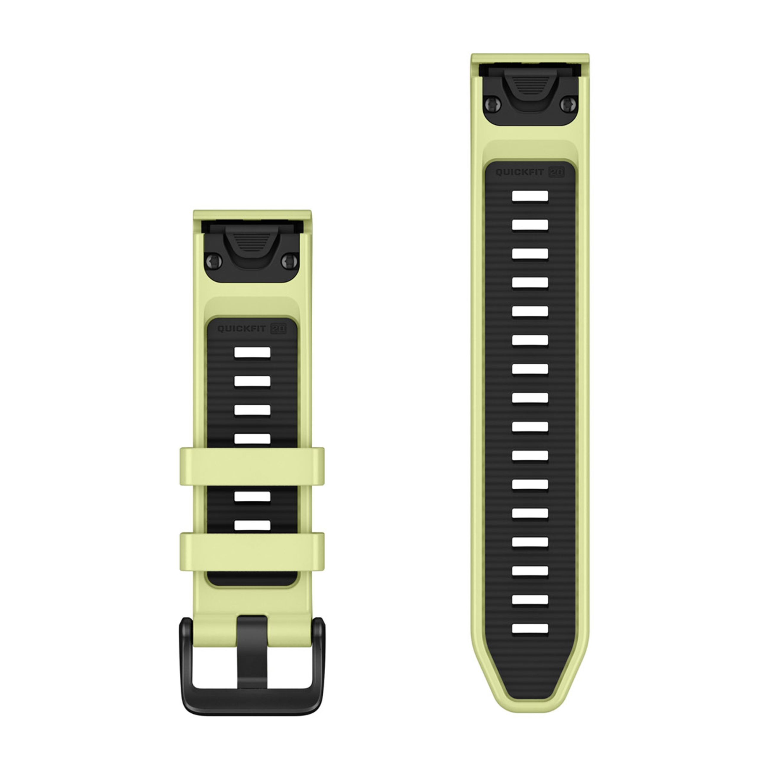 Alternative view of Quickfit 20 Watch Bands - Citron Silicone (3-Piece Dive Set)