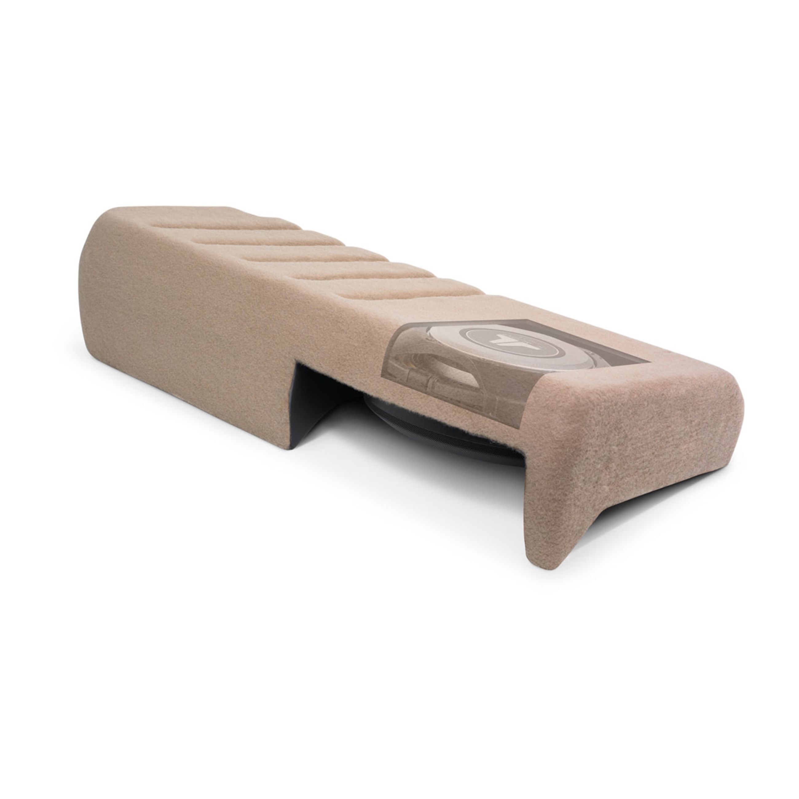 Alternative view of Jl Audio Stealthbox Enclosed Subwoofer For Superduty Crew Cab - With Ebony Interior (Sb-F-Suprcc/13Tw5/Dg)