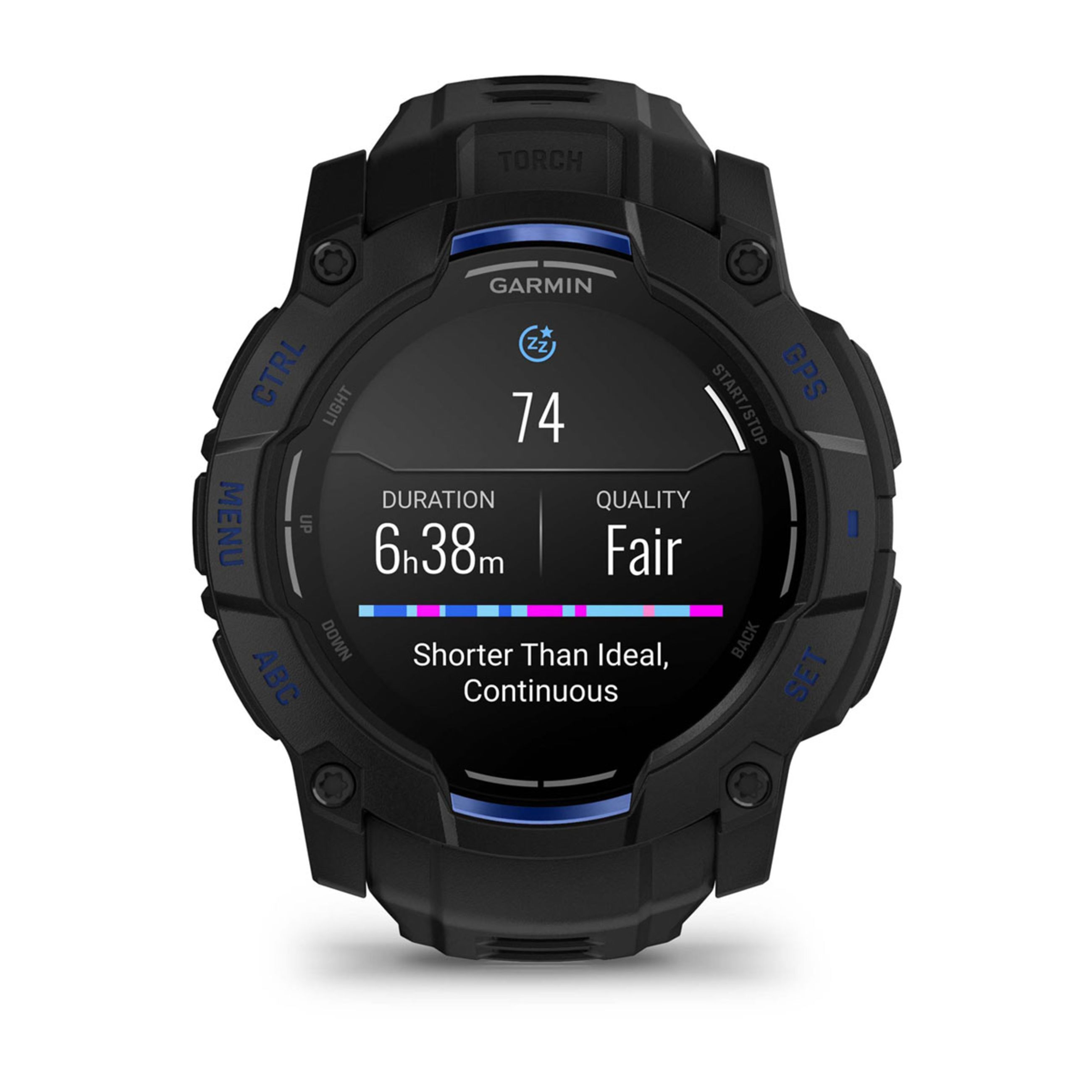 Instinct E – 45 Mm - Black With Black/Bolt Blue Band - Image 10